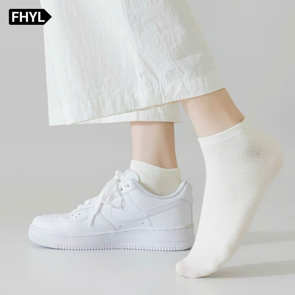 【Hà Nội】 FHYL Vớ cotton dopamine Miệng Nông Mềm Mại Thoáng Khí Màu Trơn Đơn Giản Thời Trang Hàn Quốc Cho Nữ - Ảnh 2