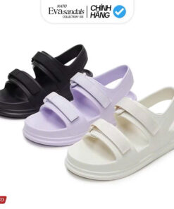Giày Sandal Quai Nylon Nato Neon Đúc Nguyên Khối Eva Cao Cấp Đẹp Có Quai Sau Nam Nữ Chống Trượt
