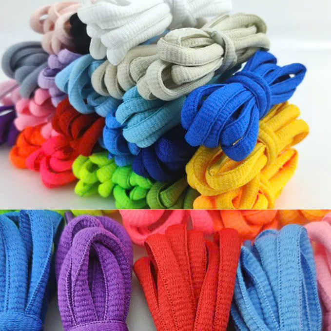 Dây Giày Thể Thao Sneaker Tròn MINSU M0201 120cm với 10 Màu Nổi Bật Cho Bạn Chọn Shoelaces Phụ Kiện Giày, Trắng, Đen - Ảnh 2