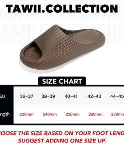 Tawii Dép Đi Trong Nhà Nam Nữ Dép Đế Mềm EVA Dép Bánh Mì Chống Trượt 3 Màu Dép Slide