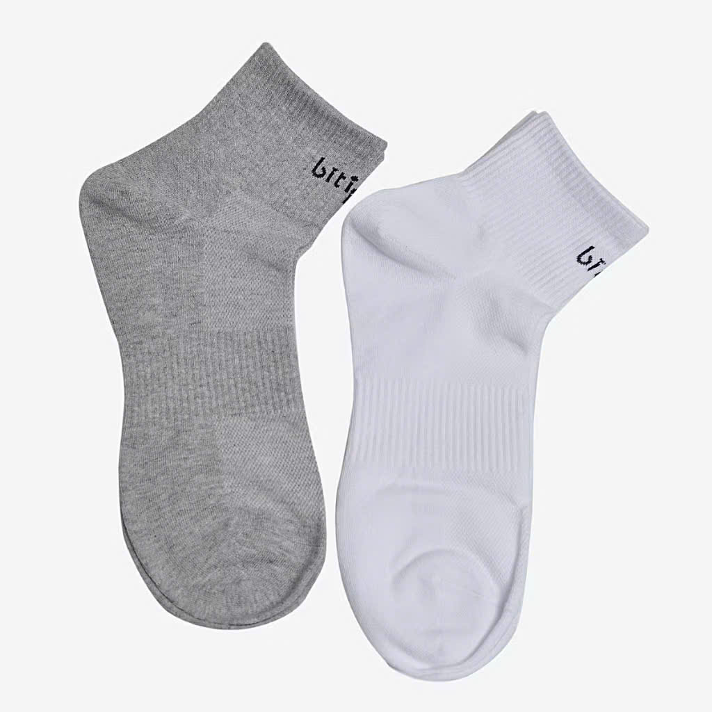 Combo 2 Vớ Nam Biti's ASMG00080TRG ( Trắng/xám) - Ảnh 3