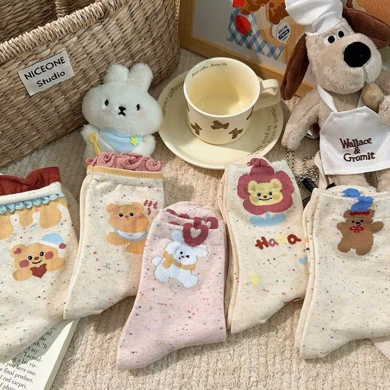 Combo 10 Đôi Tất Nữ Cô Cao Hình Thú – Ngộ Nghĩnh, Đáng Yêu, Nhiều Mẫu - Ảnh 3