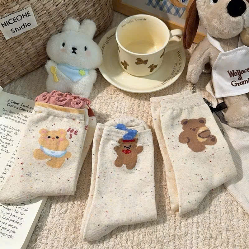 Combo 10 Đôi Tất Nữ Cô Cao Hình Thú – Ngộ Nghĩnh, Đáng Yêu, Nhiều Mẫu - Ảnh 4