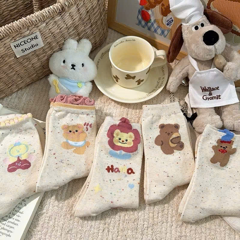 Combo 10 Đôi Tất Nữ Cô Cao Hình Thú – Ngộ Nghĩnh, Đáng Yêu, Nhiều Mẫu - Ảnh 5