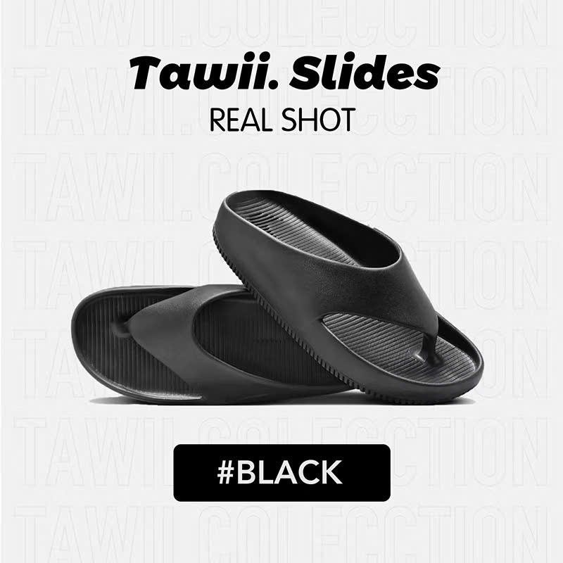 Tawii Dép Xỏ Ngón Siêu Nhẹ Nam Nữ Dép đi biển Chống Trượt Dép tông nữ Dép Đế Mềm - Ảnh 4