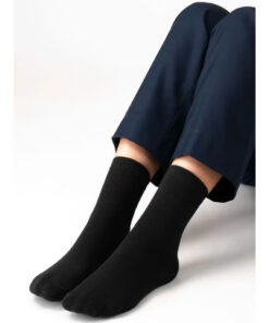 Tất Vớ Nam Nữ Cổ Ngắn Cổ Trung Màu Trơn VSOCKS Dày Dặn Êm Chân Xả Kho Đón Tết Menswear Đen