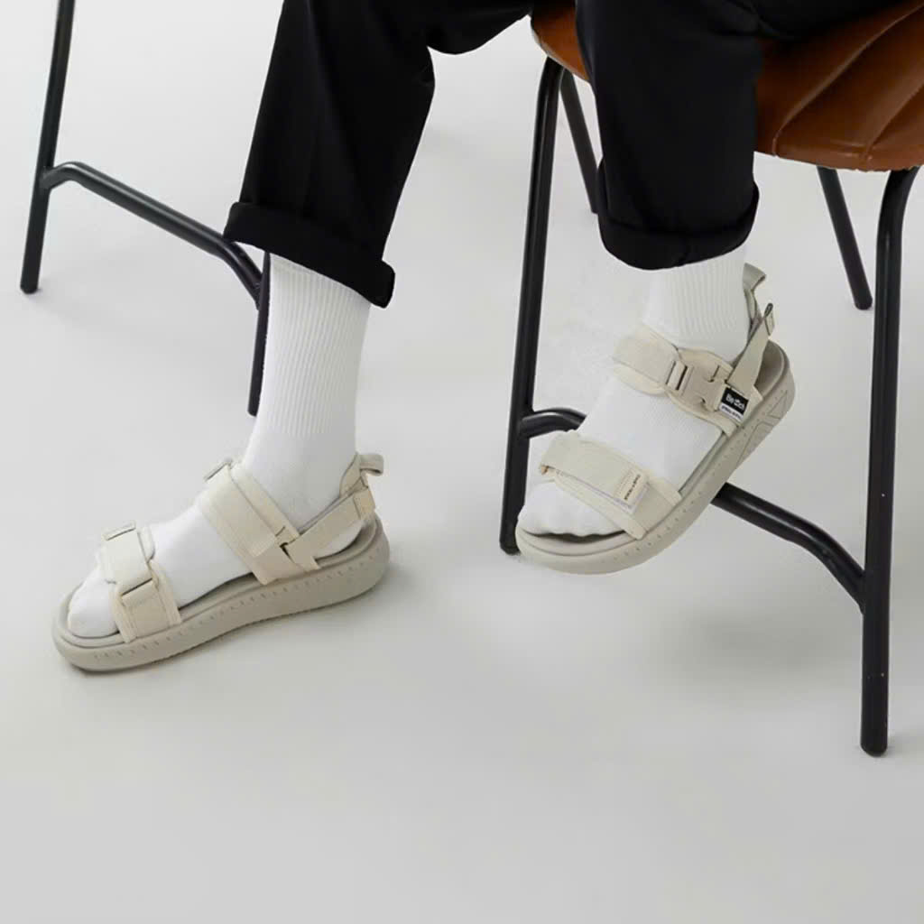 Giày Sandal Berich Nam Nữ 2 Quai Ngang Đi Học Chống Trơn Trượt Êm Bền - Ảnh 5